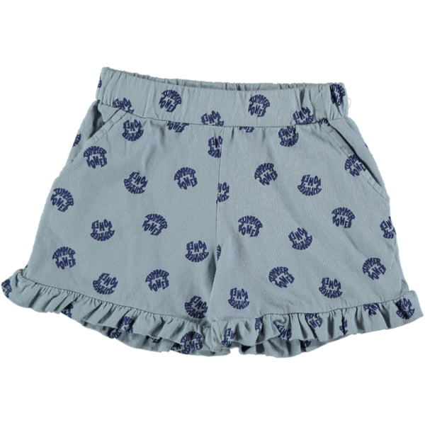 picnik sabrina shorts summer blue, girl's organic cotton bottoms