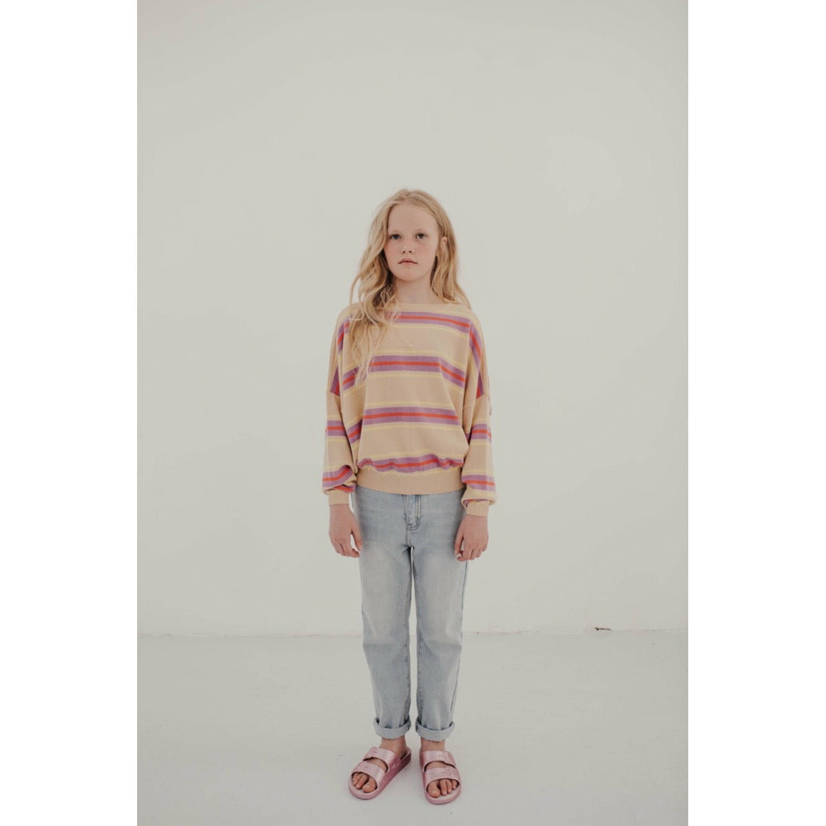 repose ams slouchy sweater stripe kodomo