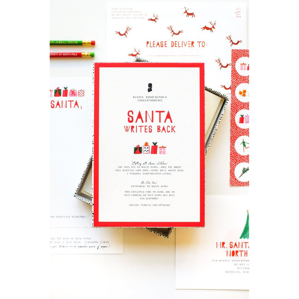 mr. boddington's studio hand written letter from santa, christmas gifts for kids at kodomo boston