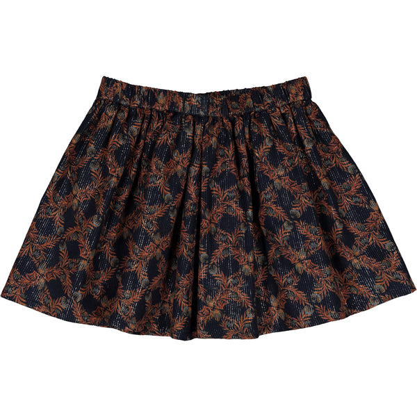 louis louise minette skirt exotic flower navy - kodomo boaton, fast shipping