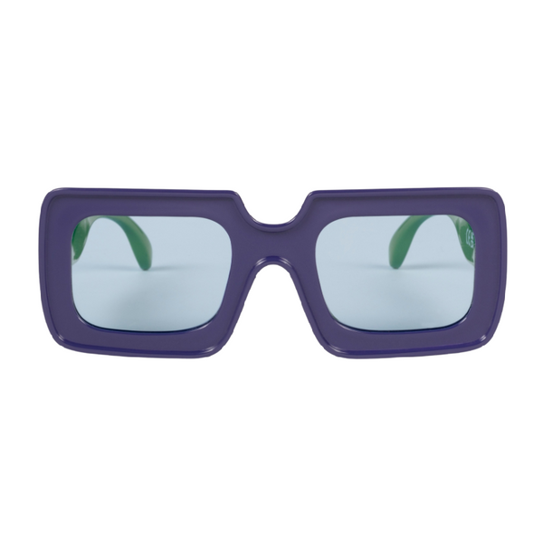 the animals observatory square sunglasses in purple and green . kids polarized sunglasses