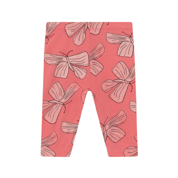 the animals observatory penguin baby pant pink butterfly