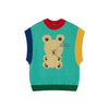 the animals observatory parrot vest turquoise bear