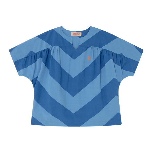 the animals observatory lamb kids shirt blue stripes