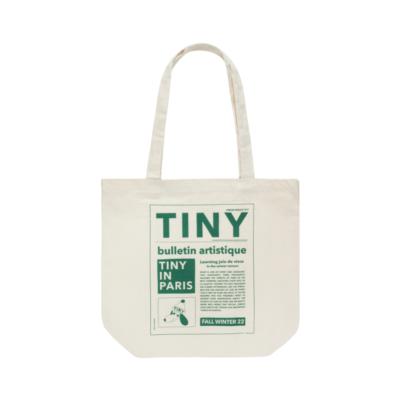 tinycottons en plein air merchandise bag light cream – kodomo