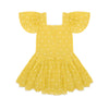 the middle daughter square the circle dress sour lemon spot