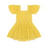 the middle daughter square the circle dress sour lemon spot