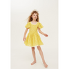 the middle daughter square the circle dress sour lemon spot