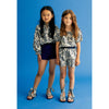 the new society easy rib short navy