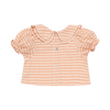 the new society petra baby blouse peach check