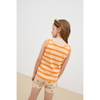 the new society guido stripe top orange