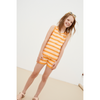 the new society guido stripe top orange