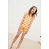 the new society guido stripe shorts orange