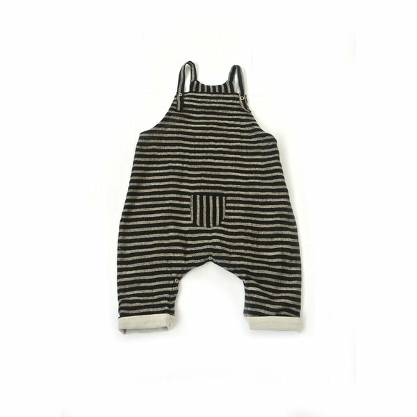 treehouse tore loose fitted overall black rose gold stripes