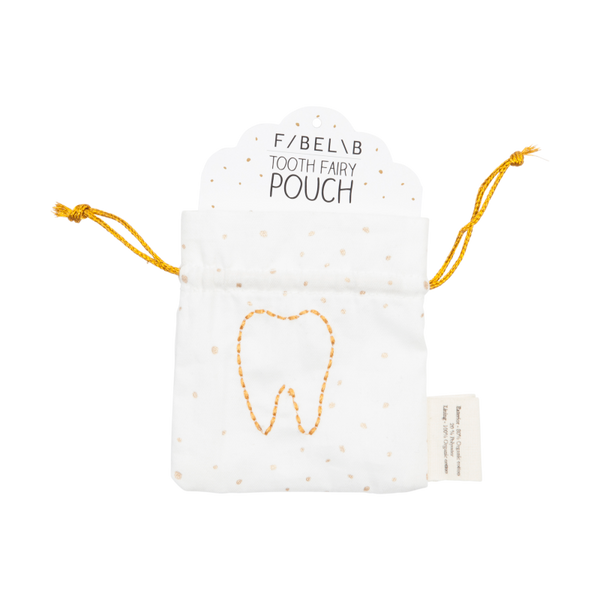fabelab tooth fairy pouch, organic cotton