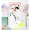 snurk unicorn duvet cover set, twin full/queen bedding bedroom decor for children, fast free shipping at kodomo boston