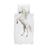 snurk unicorn duvet cover set, twin full/queen bedding bedroom decor for children, fast free shipping at kodomo boston