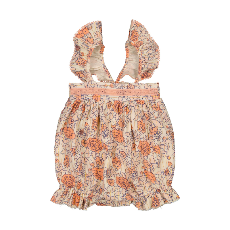 louis louise merveille baby overall indian flower