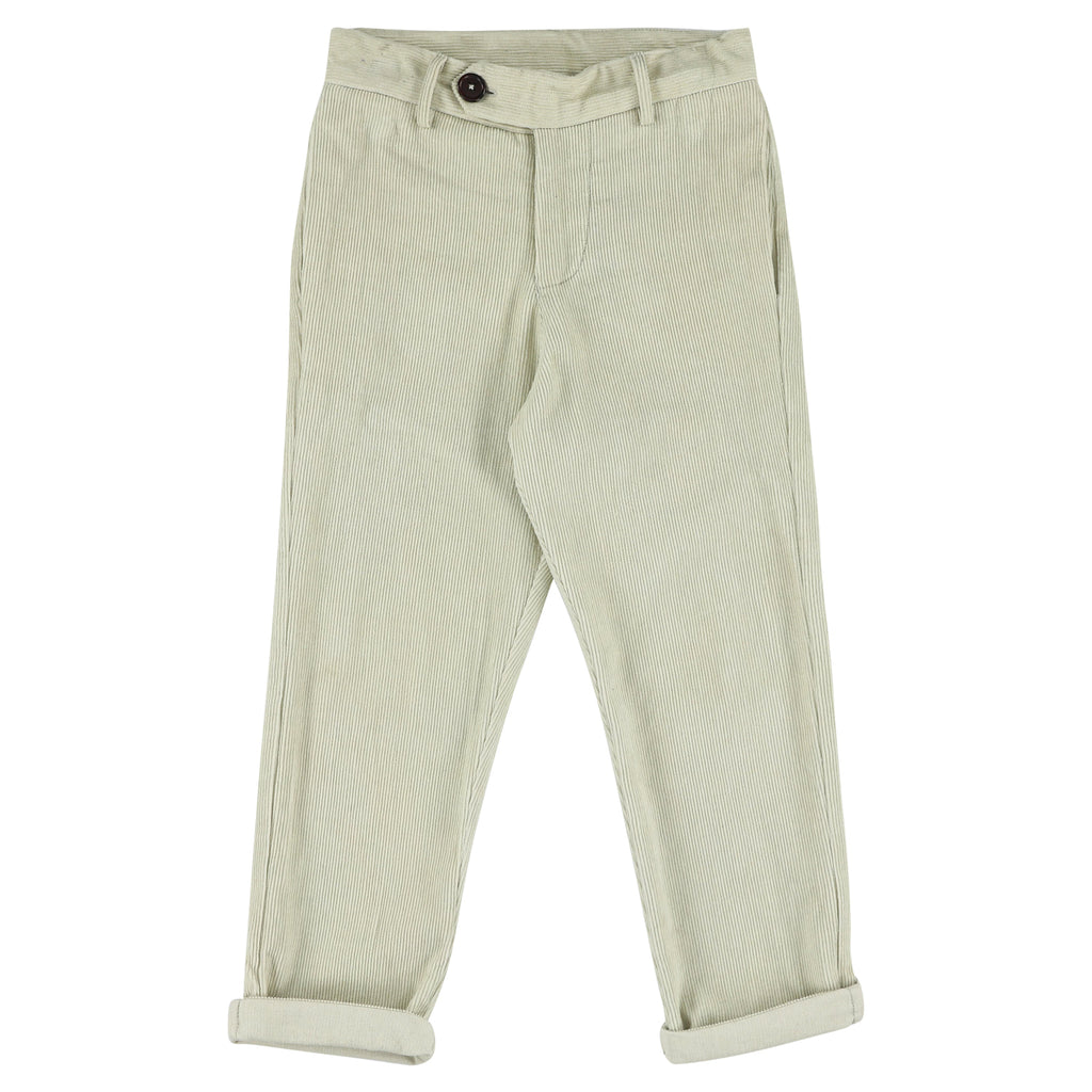 simple kids veg corduroy trouser milk