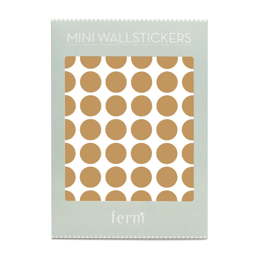 ferm living mini dots copper decal - kodomo boston