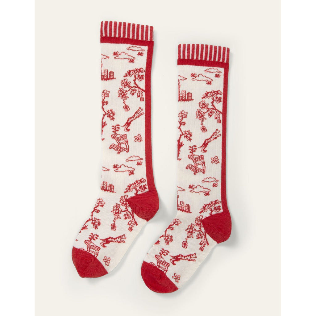 oilily madeleine knee socks red, new spring summer 2020 kids clothes and accessories from kodomo boston, free shipping
