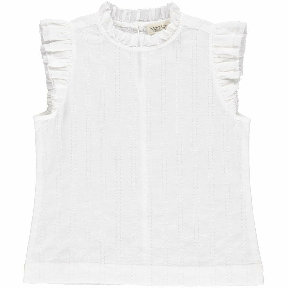 marmar copenhagen new spring summer girls collection tirra shirt white - free fast shipping on all orders over $99 from kodomo boston