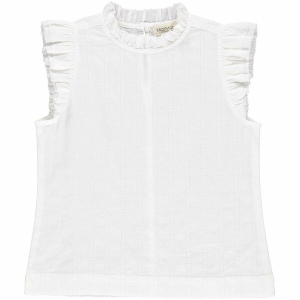 marmar copenhagen new spring summer girls collection tirra shirt white - free fast shipping on all orders over $99 from kodomo boston