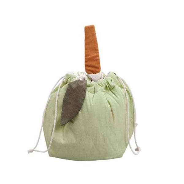 fabelab green apple small storage bag