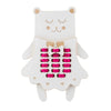 milin mrs teddy bear wooden lacing toy