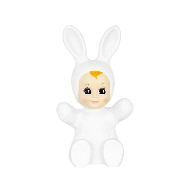 bunny baby lamp pale white