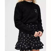 les coyotes de paris sija ruffle skirt black print