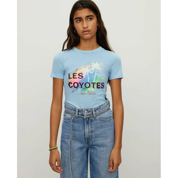 LES COYOTES DE PARIS MELIA Tシャツ les coyotes de paris kellie short sleeve logo top white – kodomo