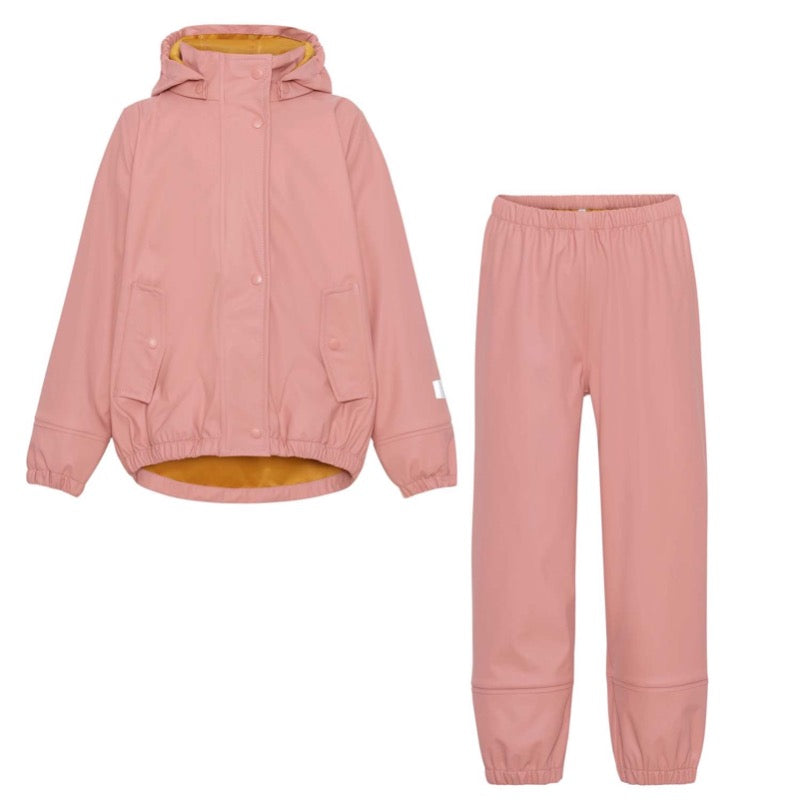 molo zet rainwear set rosewater