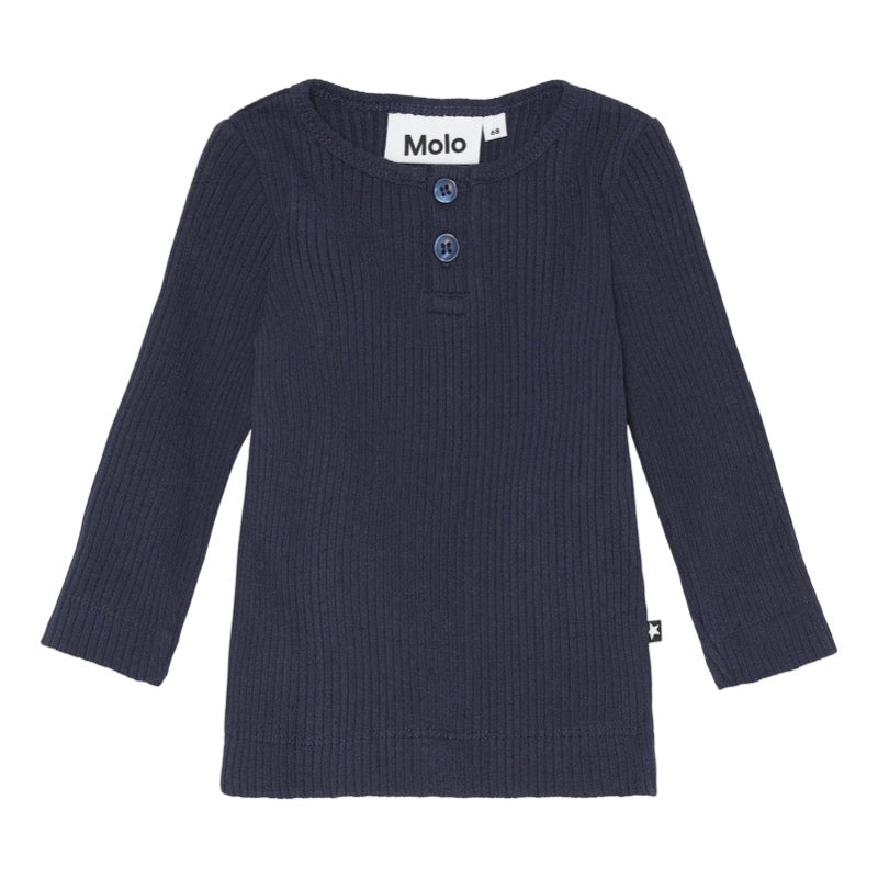 molo earth baby long sleeve galaxy blue