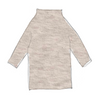 belle enfant funnel neck dress oatmeal marl