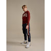 bellerose binch sweatshirt maroon