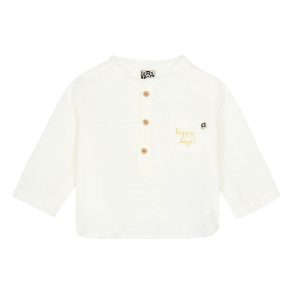bonton matt baby shirt white