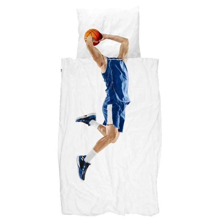 snurk basketball duvet cover set, kid's bedding