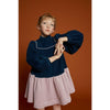 the middle daughter comfort zone dress ink blue/lavender bath