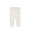 bonton knit baby leggings cream