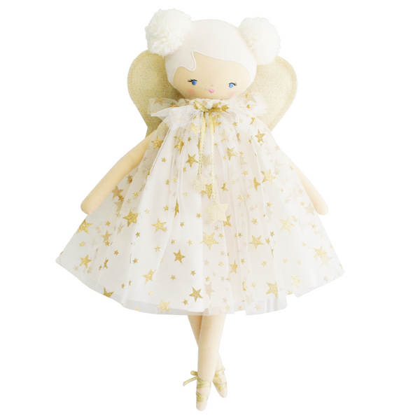 alimrose lily fairy doll ivory gold star