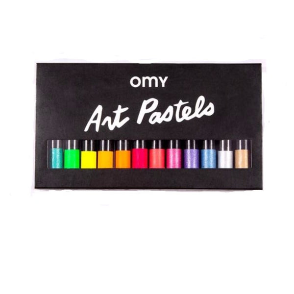 omy pop and glitter art pastels, children's arts and crafts supplies