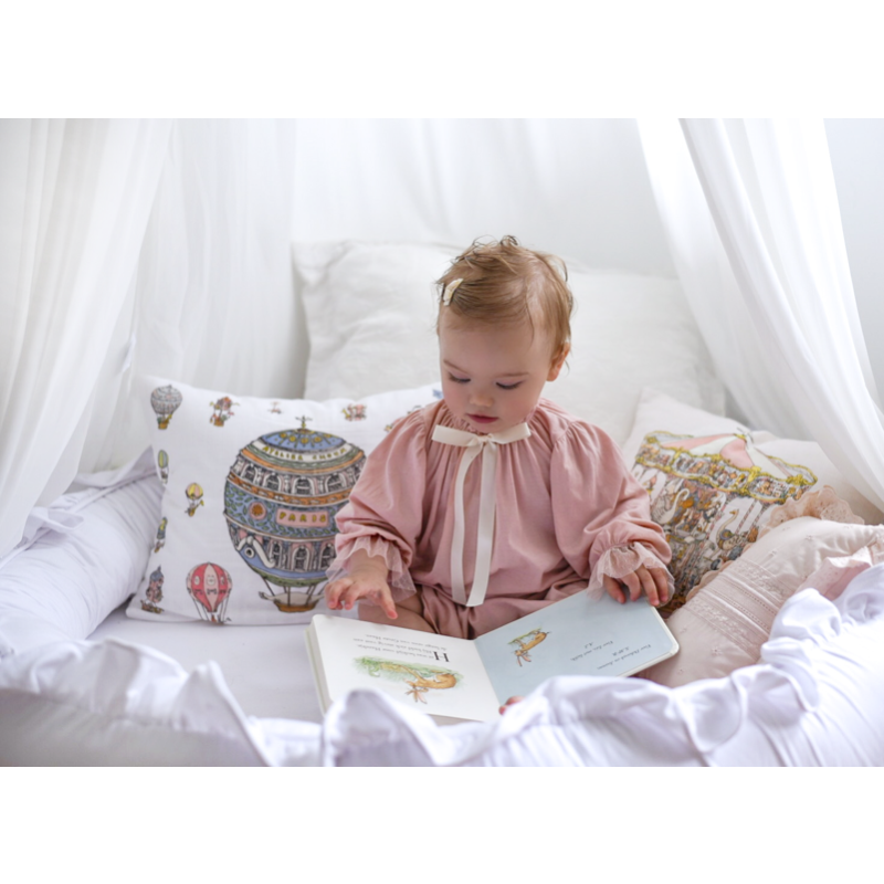 atelier choux velour cushion hot air balloon – kodomo