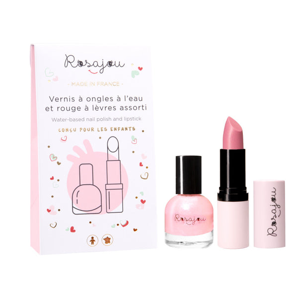 rosajou lipstick and polish set ballerine