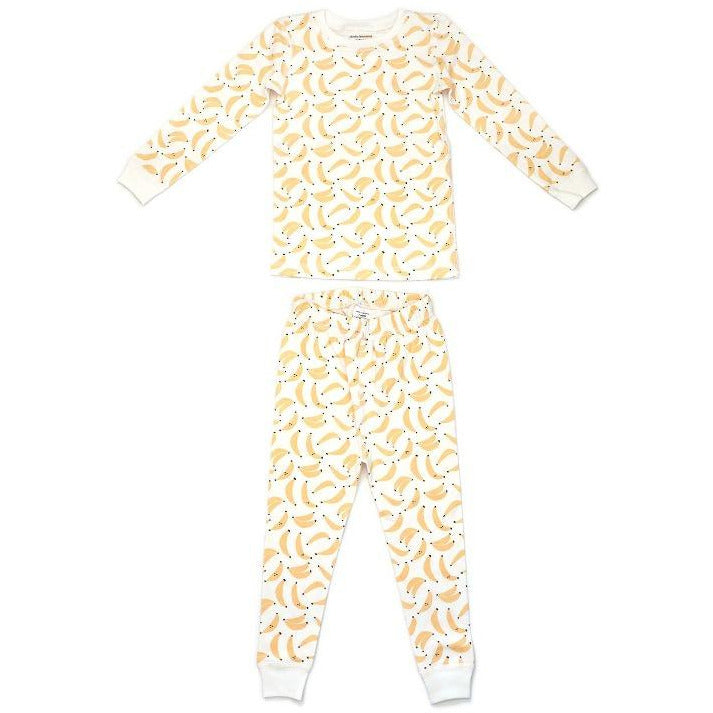 dodo banana pajama set bananas, kid's sustainable loungewear sets