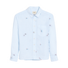 bellerose gulian shirt combo blue