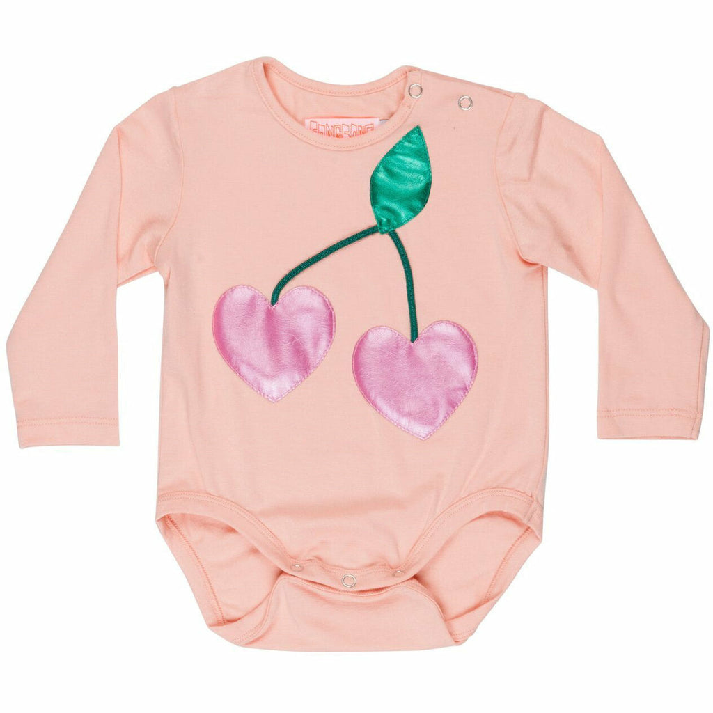 wauw capow by bangbang copenhagen new spring summer baby collection berry onesie in light pink - free fast shipping on all orders over $99 from kodomo