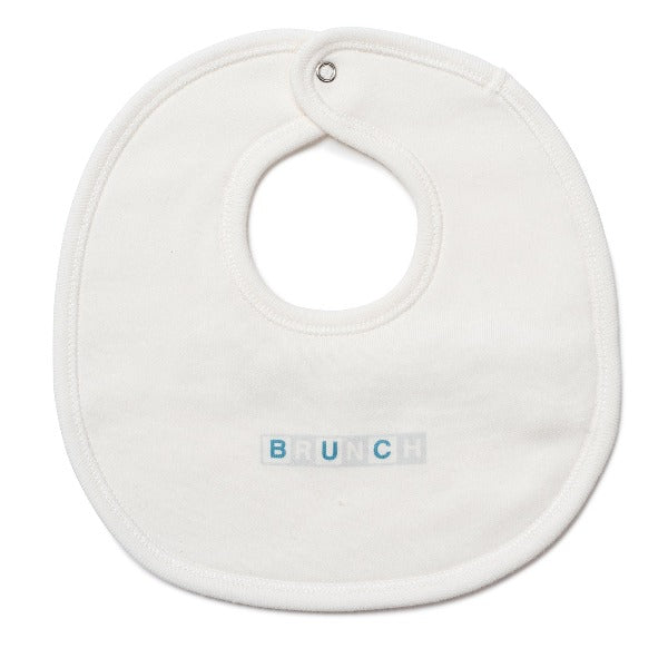 bonton baby bib brunch cozy blue, printed bibs