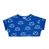bobo choses sail rope all over cropped sweatshirt blue