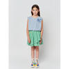 bobo choses vichy woven ruffle skirt green